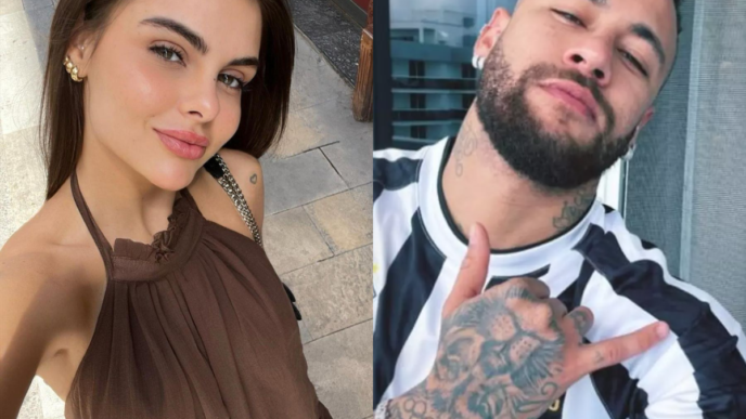 Influenciadora Amanda Kimberlly e jogador Neymar