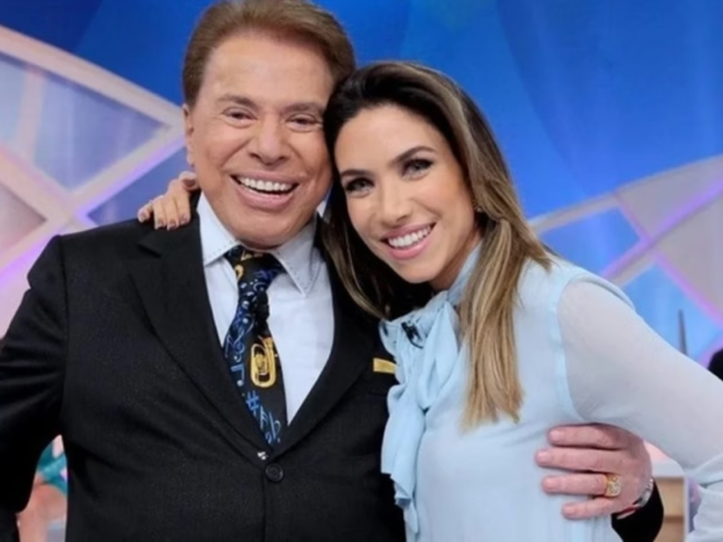 Patrícia Abravanel e seu pai, o apresentador Silvio Santos