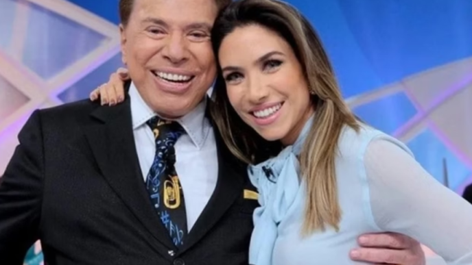 Patrícia Abravanel e seu pai, o apresentador Silvio Santos