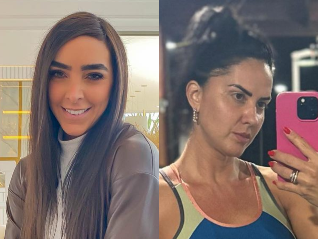 Amabylle Eiroa, esposa de Igor Camargo, e Graciele Lacerda, mulher de Zezé Di Camargo