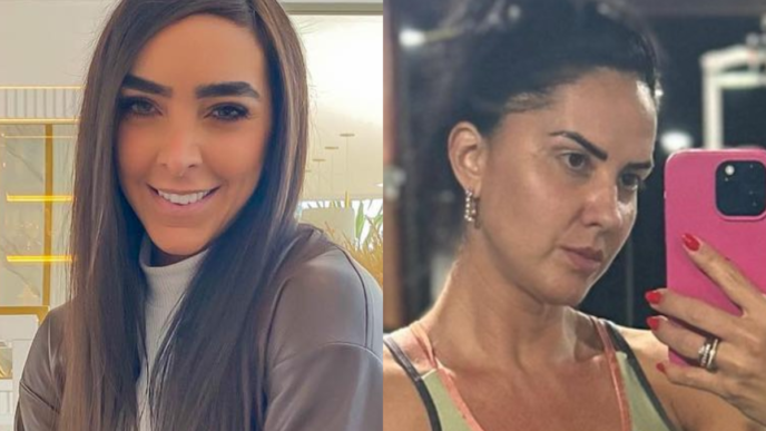 Amabylle Eiroa, esposa de Igor Camargo, e Graciele Lacerda, mulher de Zezé Di Camargo