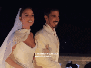 Casamento da atriz Giovanna Lancellotti e Gabriel David