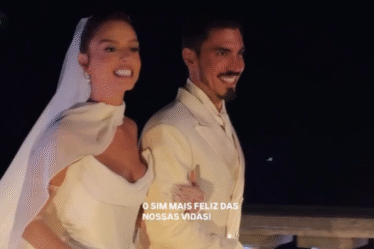 Casamento da atriz Giovanna Lancellotti e Gabriel David