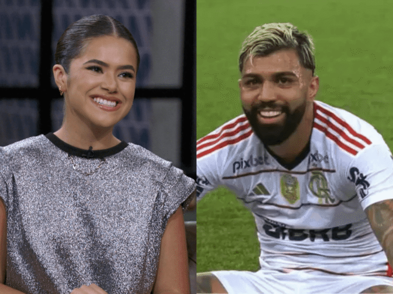 Atriz e apresentadora Maisa Silva e jogador Gabigol