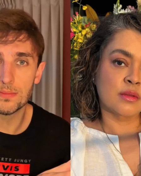 Humorista Leo Lins e cantora Preta Gil