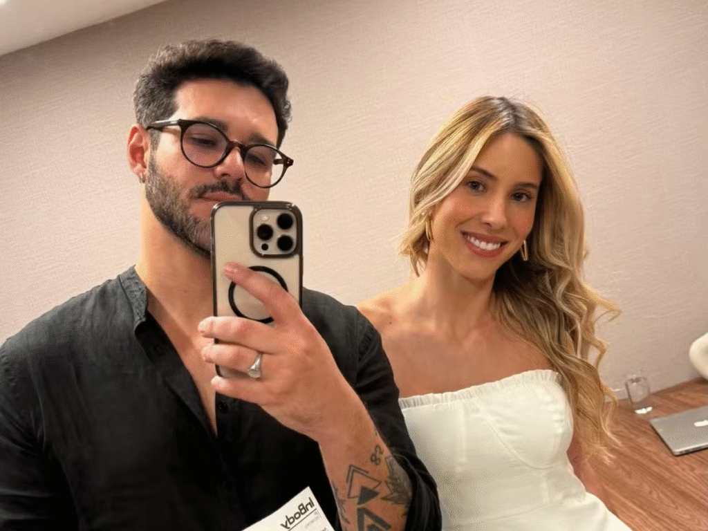 Ex-BBB Rodrigo Mussi e a médica Ana Laura Biégas