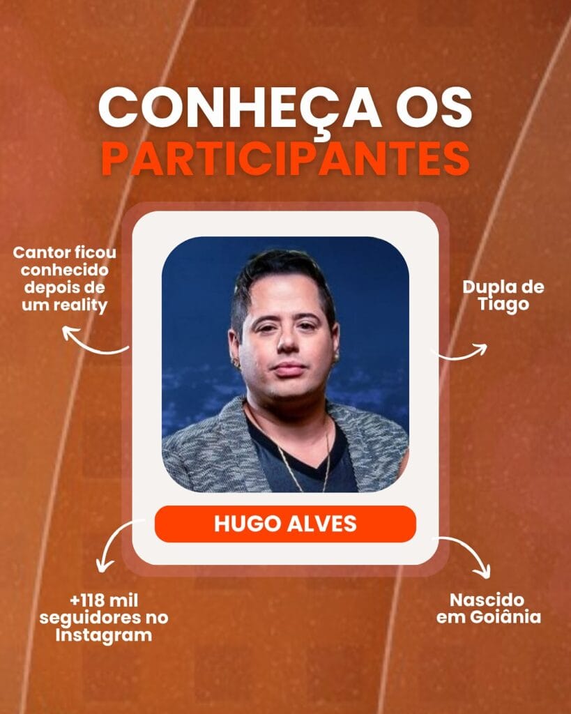 Cantor Hugo Alves, da dupla Hugo & Tiago