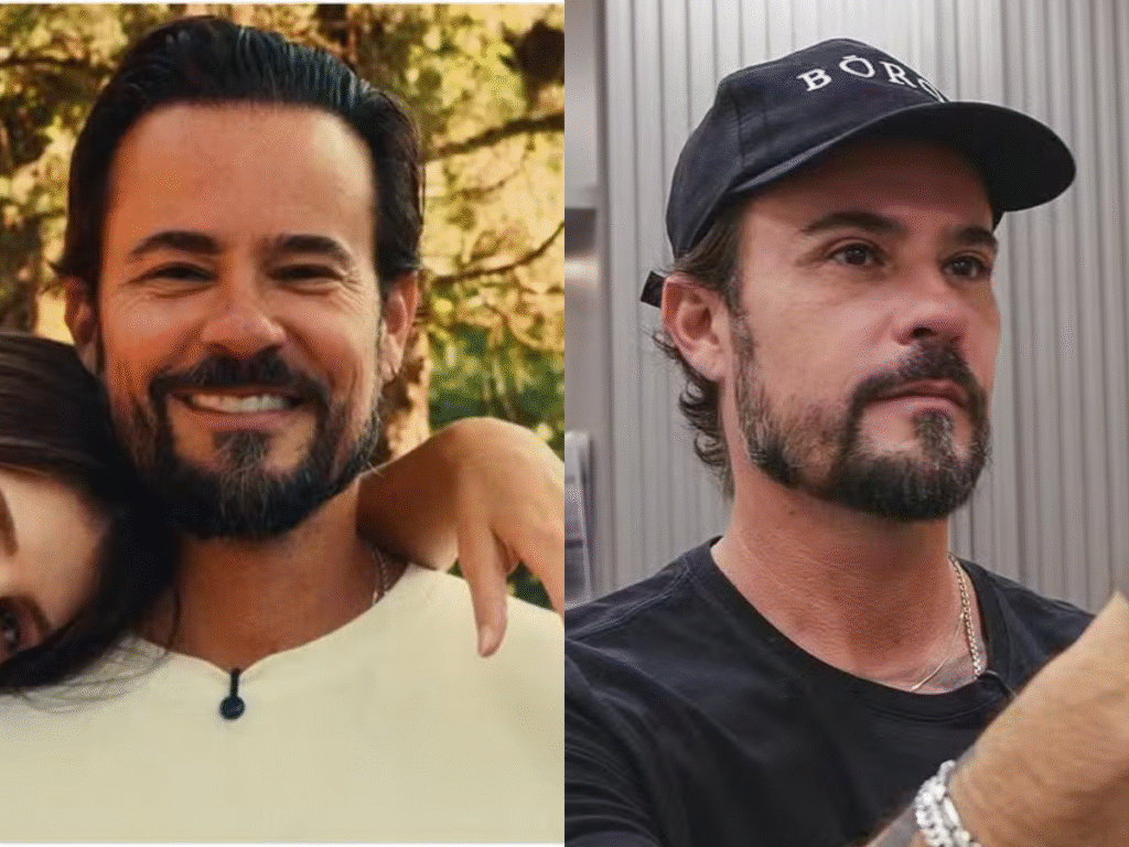 Fotos do antes e depois do ator Paulo Vilhena
