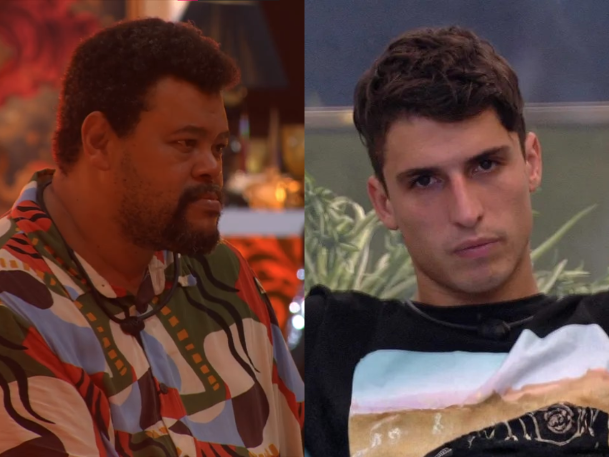 Babu Santana e Felipe Prior no BBB