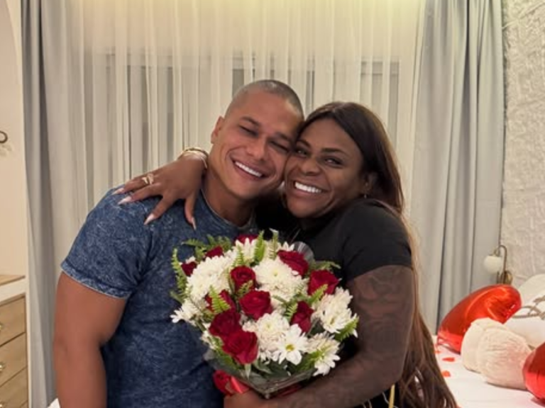 Cantora Jojo Todynho e o namorado, o policial Thiago Gonçalves