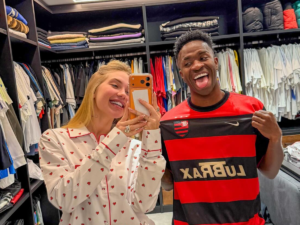 Jogador Vini Jr e influenciadora Virginia Fonseca