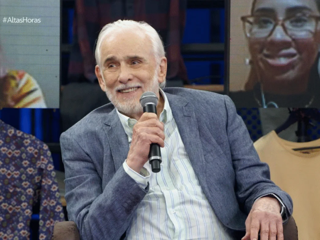 Ator da Globo Francisco Cuoco no programa Alta Horas