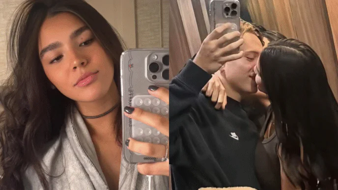 Ex de Benício Huck, Duda Guerra surge aos beijos com jovem