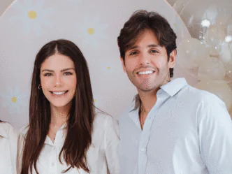 Cantor Guilherme, da dupla Hugo e Guilherme, e sua esposa, Marcela Fortunato