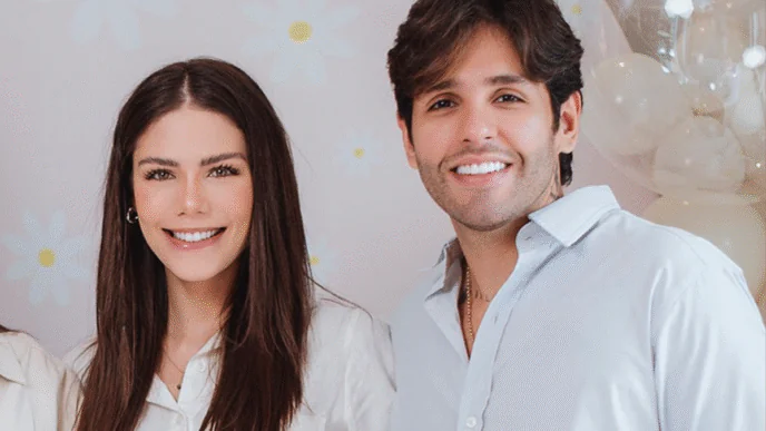 Cantor Guilherme, da dupla Hugo e Guilherme, e sua esposa, Marcela Fortunato