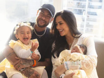 Neymar, Bruna Biancardi e as filhas Mavie e Mel