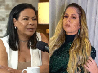 A cantora Marília Mendonça e sua mãe, Dona Ruth
