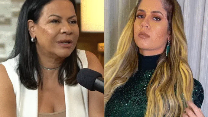 A cantora Marília Mendonça e sua mãe, Dona Ruth