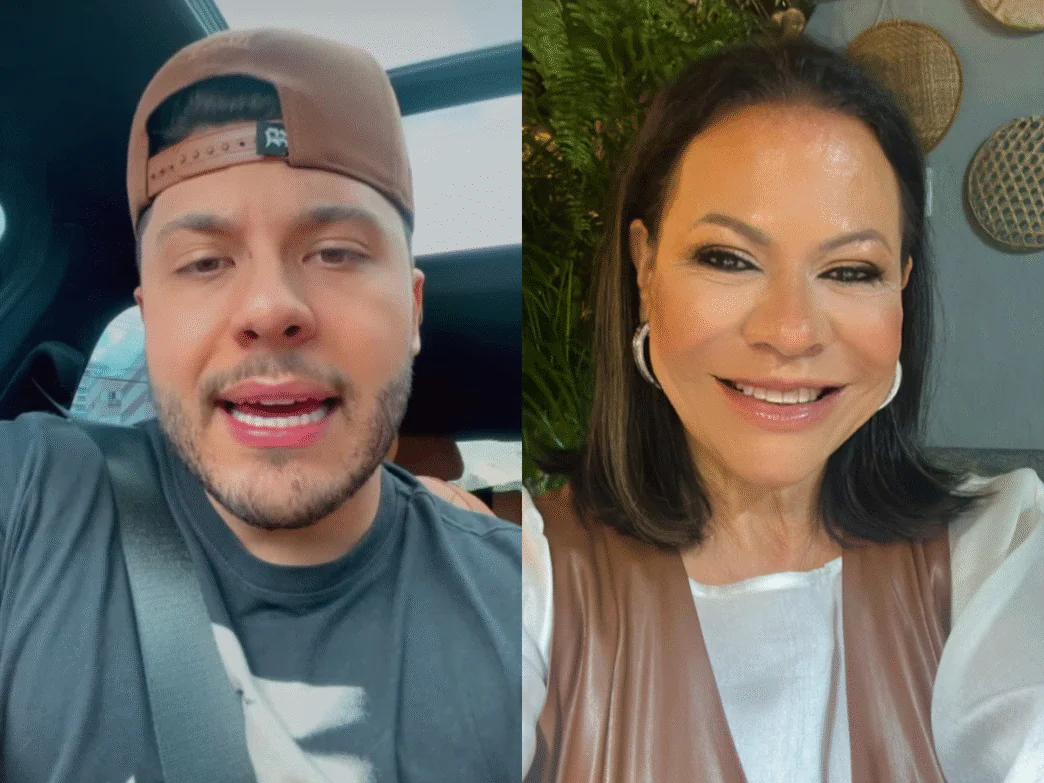 Murilo Huff e Dona Ruth, mãe de Marília Mendonça