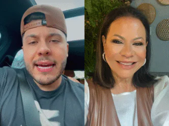 Murilo Huff e Dona Ruth, mãe de Marília Mendonça