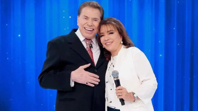 Íris Abravanel, viúva de Silvio Santos, ao lado do apresentador
