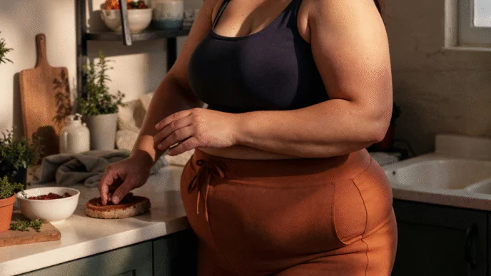 Foto de mulher obesa, gorda