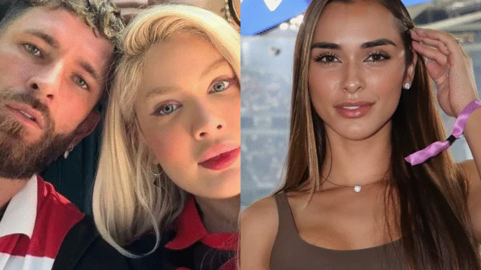 Jogador Léo Pereira e influenciadoras Karoline Lima e Tainá Castro