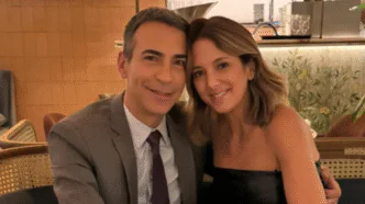 Jornalista César Tralli e apresentadora Ticiane Pinheiro