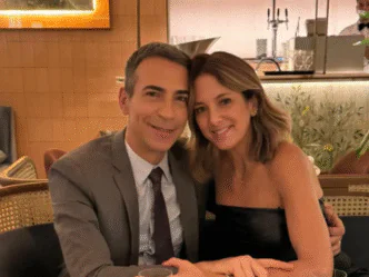 Jornalista César Tralli e apresentadora Ticiane Pinheiro
