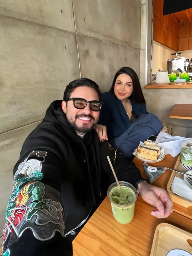 Yudi Tamashiro e a esposa, Mila Braga