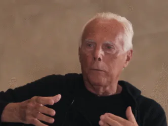 Estilista e empresário Giorgio Armani