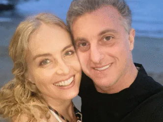 Apresentadores Luciano Huck e Angélica, casal
