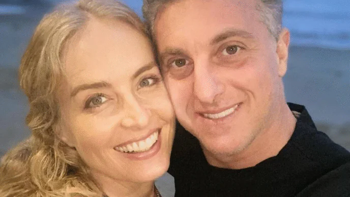 Apresentadores Luciano Huck e Angélica, casal
