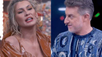Apresentadores Lívia Andrade e Luciano Huck