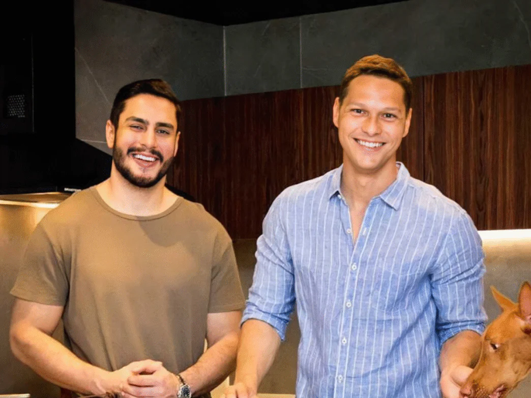 Médico Ben-Hur Correia e repórter da Globo Lucas Costa