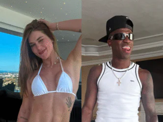 Influenciadora Virginia Fonseca e jogadaor Vinicius Júnior, o Vini Jr