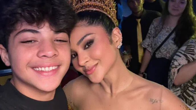 Influenciadora Mileide Mihaile e o filho, Yhudy Lima