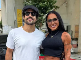 Influenciadora Kamila Simioni e ator Caio Castro