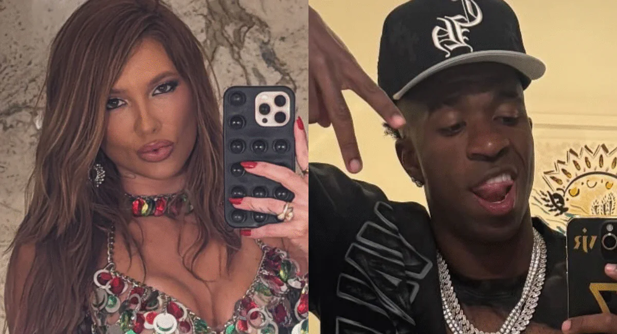 Influenciadora Virginia Fonseca e jogador Vinicius Junior, o Vini Jr