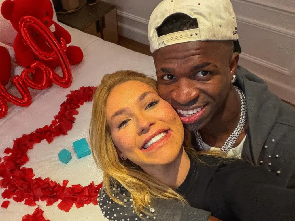 Influenciadora Virginia Fonseca e jogadaor Vinicius Júnior, o Vini Jr