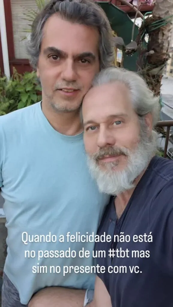 Ator Nico Puig e marido, o produtor Jefferson Lattari