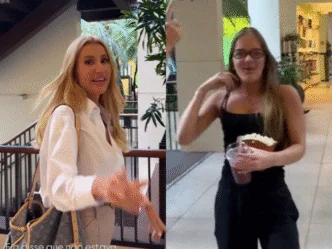 Mulher de Roberto Justus, Ana Paula Siebert, e a filha do empresário e apresentador, Rafa Justus