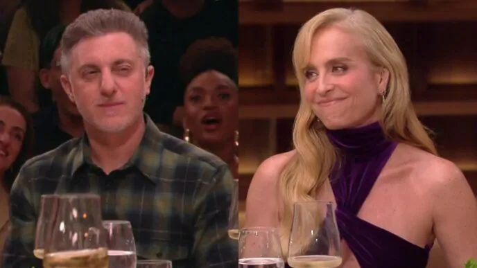 Apresentadores Luciano Huck e Angélica