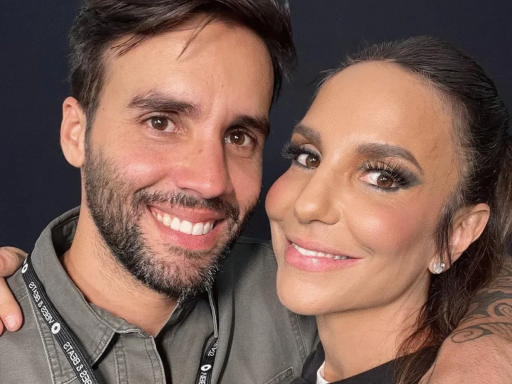 Cantora Ivete Sangalo e o nutricionista Daniel Cady
