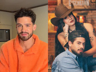 Ator João Guilherme, cantor Zé Felipe e cantora Ana Castela