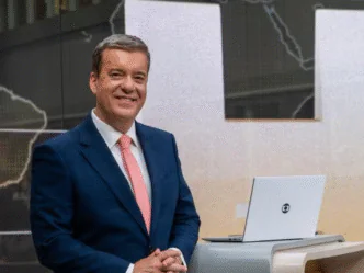 Jornalista Roberto Kovalick, apresentador do Jornal Hoje