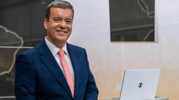 Jornalista Roberto Kovalick, apresentador do Jornal Hoje