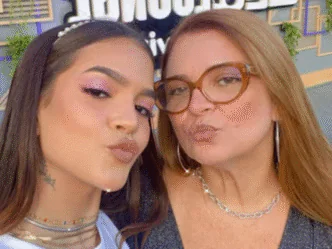 Atriz Mel Maia e sua mãe, Débora Maia
