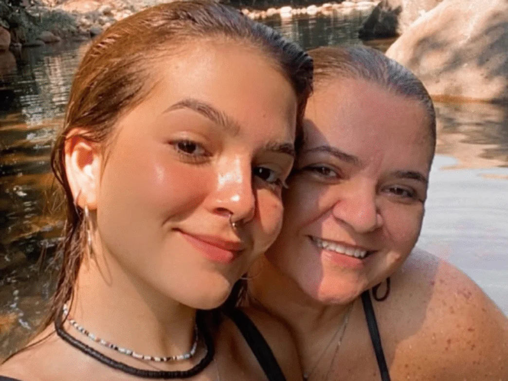 Atriz Mel Maia e sua mãe, Débora Maia
