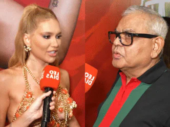 Influenciadora Virginia Fonseca e Jayder Soares, Presidente da Grande Rio